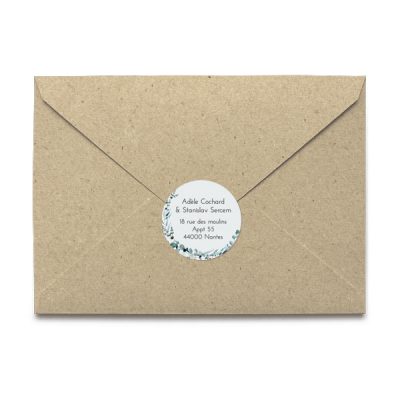 Etiquette d'adresse pour enveloppe
