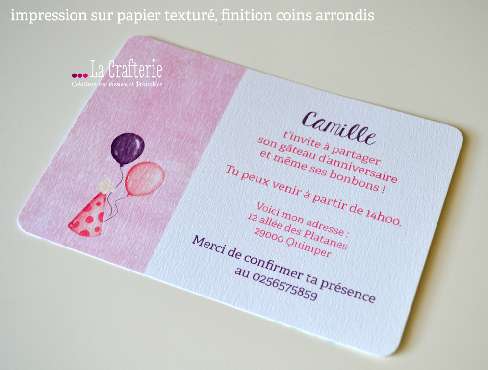 DIY Invitation anniversaire enfant – Confetti – La Crafterie