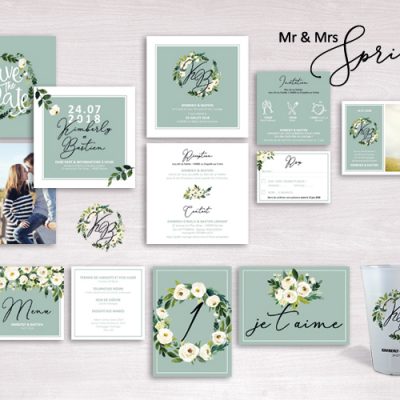 Collection faire-part Mariage Mr & Mrs Spring