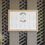 Affiche Plan de table Eucalyptus