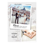 Carte remerciement Photo Carnet d'Aventures