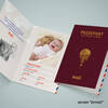 Faire-part naissance Passeport pour le monde