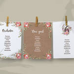 Cartes Plan de Table Slubna Pop!