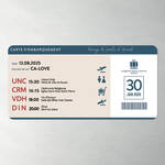 Faire-Part billet d'avion Grands Voyageurs