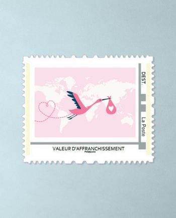 timbre-personnalise-naissance-bapteme-nouvelle-aventure-rose