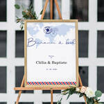 Panneau Bienvenue Mariage Voyage Long Courrier