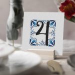 Numéro de table Azulejos Deles
