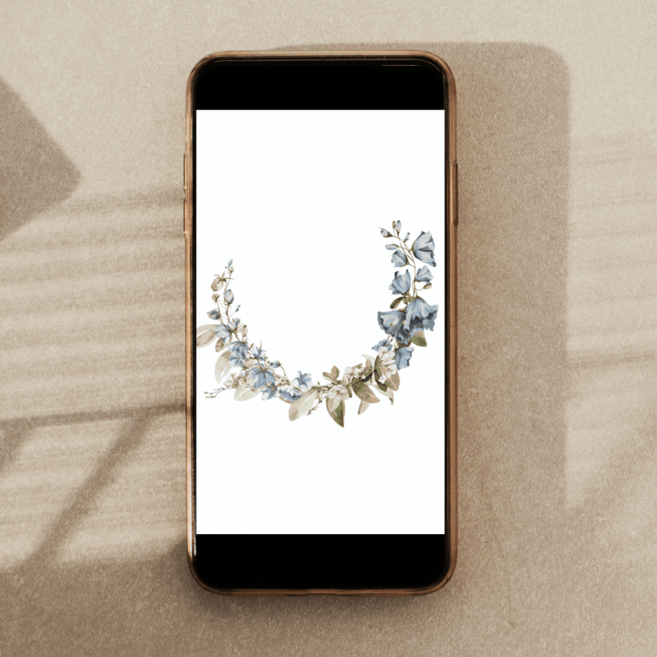 Faire-part naissance virtuel BlueBell