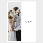 Carte Remerciement mariage Bloom