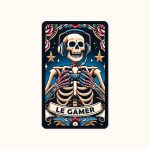 Carte à gratter Tarot "Le Gamer"