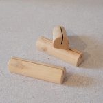 Support en bois pour menu, nom de table