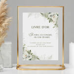 Affiche Livre d'Or Nature Florale