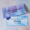 Carte cadeau invitation Disneyland Reine des Neiges