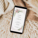 Faire-part mariage virtuel Romantique (avec ou sans animation)