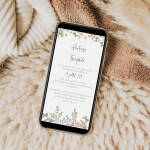 Faire-part mariage virtuel Garden