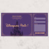 Faux billet surprise invitation Disneyland