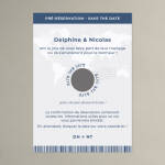 Carte à gratter Save the Date Thème Voyage