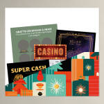 Carte à gratter Jeu de Noël * Jeux d'argent