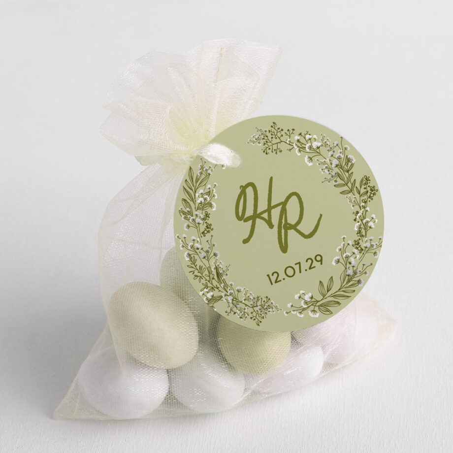 Étiquette Cadeau Gypsophile
