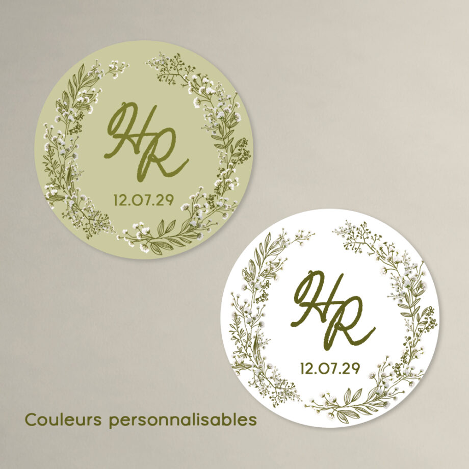 Étiquette Cadeau Gypsophile