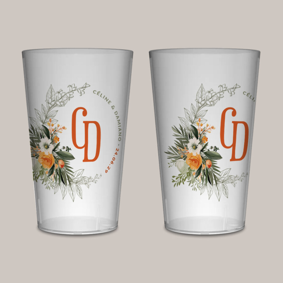 Gobelet Orange & Olive