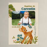 Invitation baptême Petit Faon