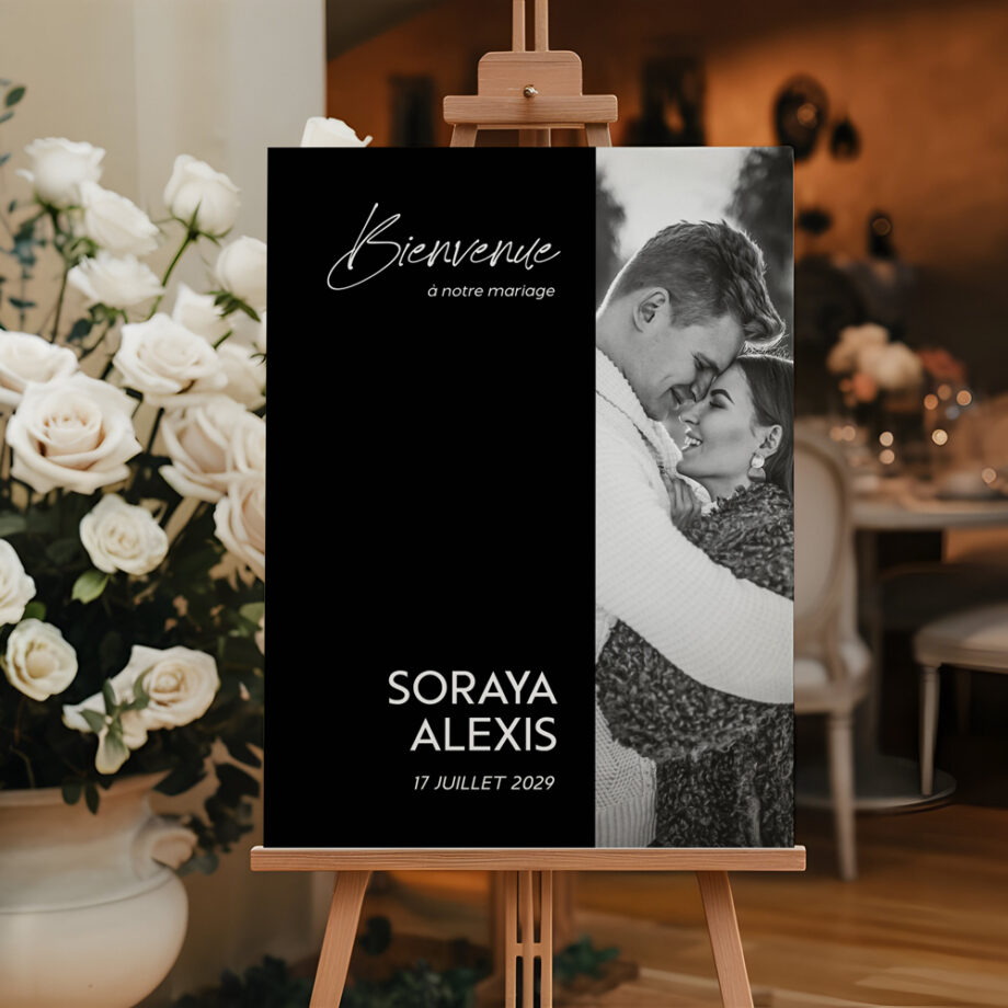 Panneau Bienvenue Mariage Instant Chic